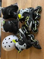 Skeelers maat 32-35 met bescherming, Sport en Fitness, Skeelers, Verstelbaar, Kinderen, Zo goed als nieuw, Inline skates 4 wielen