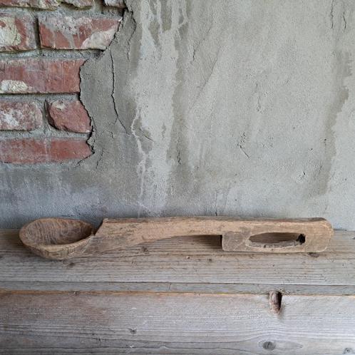Sobere landelijke houten lepel schep lengte 53cm *Etage3*, Huis en Inrichting, Woonaccessoires | Overige, Zo goed als nieuw, Ophalen of Verzenden