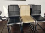 6 Eetkamerstoelen, Huis en Inrichting, Stoelen, Ophalen, Gebruikt, Zwart, Modern