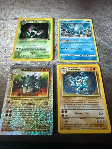 Verschillende shiny rare Pokémon kaarten  beschikbaar voor biedingen