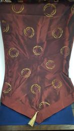 Vintage tafelloper voor kerst, paars aubergine, glanzend. W3, Diversen, Kerst, Tweedehands verkoop, Tweedehands verkoop, Gebruikt