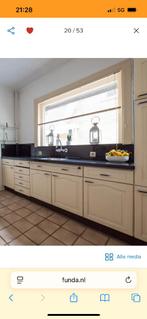 Natuursteen keukenblad, Ophalen, Zwart, Zo goed als nieuw, 200 cm of meer