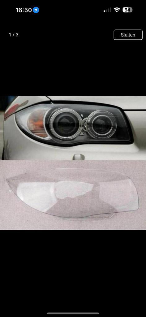 1-Serie BMW E87 E82 2003-11 koplamp kap glas plastic rechts, Auto diversen, Auto-accessoires, Ophalen of Verzenden