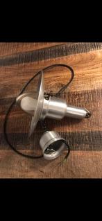 Vintage Hanglamp Industrieel Design Lamp Metaal Zilv, Ophalen