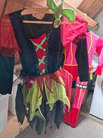 Halloween heks verkleedjurk met vingerpopjes 110-116, Kinderen en Baby's, Carnavalskleding en Verkleedspullen, Ophalen of Verzenden