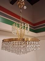 Hanglamp kroonluchter glazen pegels, Huis en Inrichting, Lampen | Kroonluchters, Ophalen, Gebruikt