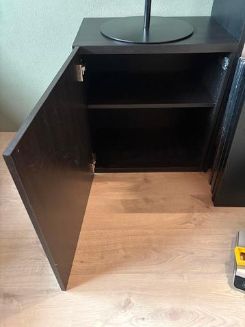 Ikea Besta enkel donkerbruin met deur 60x40x64 cm
