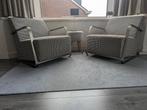Twee mooie zwart-witte fauteuils (zgan), Huis en Inrichting, Stoelen, Ophalen, Twee, Zwart, Zo goed als nieuw