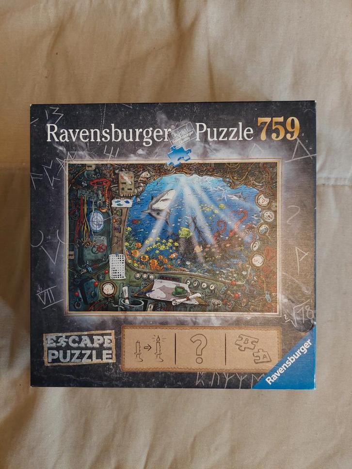 Escape Puzzel 759 stukjes Ravensburger, Hobby en Vrije tijd, Denksport en Puzzels, Zo goed als nieuw, 500 t/m 1500 stukjes, Ophalen of Verzenden