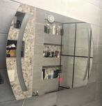 Moderne spiegel met verlichting, Huis en Inrichting, Woonaccessoires | Spiegels, 100 tot 150 cm, Ophalen of Verzenden, Zo goed als nieuw