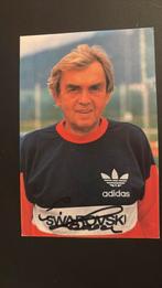 Ernst Happel Feyenoord prima staat echte handtekening, Verzamelen, Sportartikelen en Voetbal, Verzenden, Gebruikt, Feyenoord, Spelerskaart