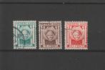 Nederland 1924, NVPH 141 t/m 143, Gestempeld., Verzenden, T/m 1940, Gestempeld