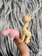 Tikiri Giraffe & Nijlpaard Badspeelgoed - Nieuwstaat!, Ophalen of Verzenden, Zo goed als nieuw, Rammelaar