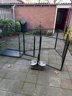 Bench + puppy ren + aluminium voeder en drink bak, Dieren en Toebehoren, Hondenbenches, Ophalen of Verzenden, Zo goed als nieuw