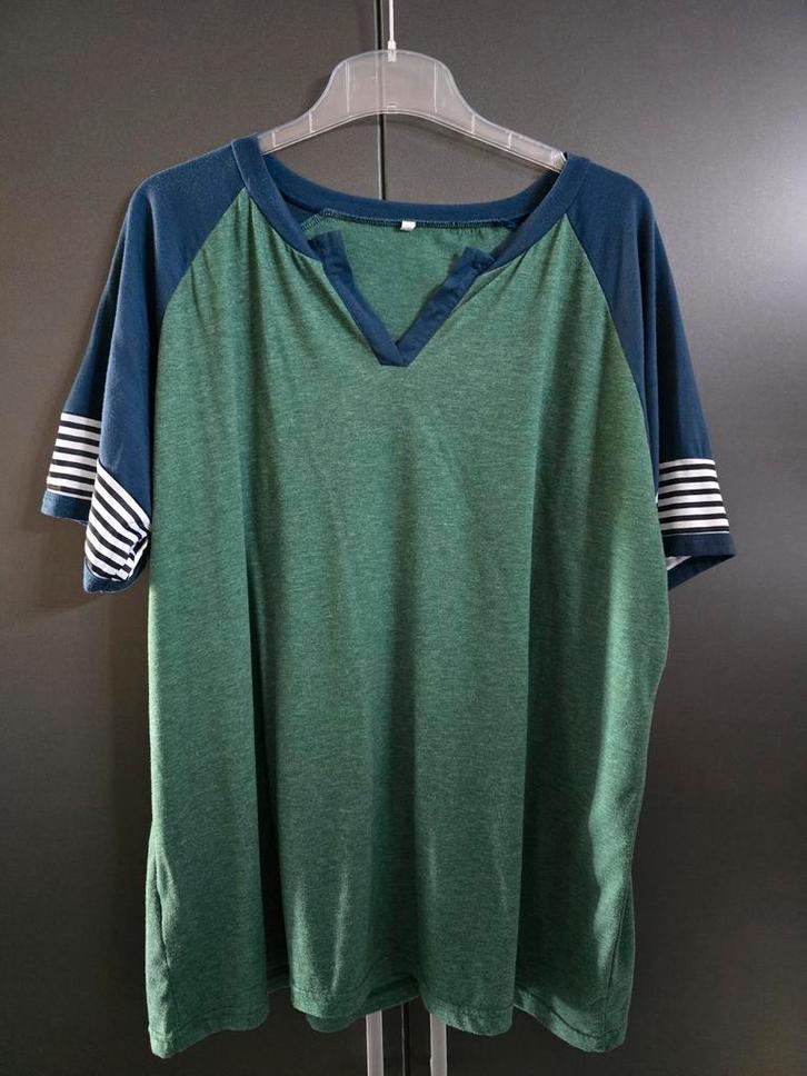 Sportief T-shirt groen/blauw maat xxl, Kleding | Dames, Grote Maten, Zo goed als nieuw, Shirt of Top, Groen, Ophalen of Verzenden