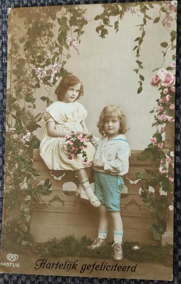 Antieke kleurenfoto-ansichtkaart. 1923
 beschikbaar voor biedingen
