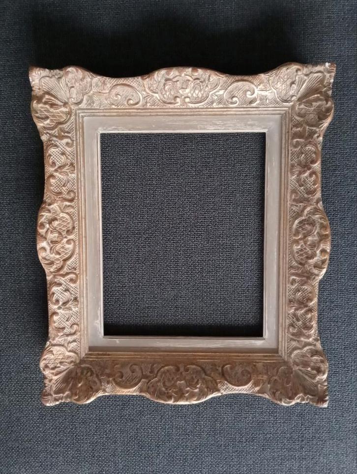 Barokke houten schilderij lijst, Huis en Inrichting, Woonaccessoires | Lijsten, Gebruikt, Minder dan 50 cm, Minder dan 50 cm, Hout