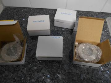 Armatuur inbouwspot RVS geborsteld met melkglas  nieuw  5x   beschikbaar voor biedingen