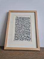 Origineel Werk Benjamin van Oost in houten kader 25x32cm, Ophalen of Verzenden