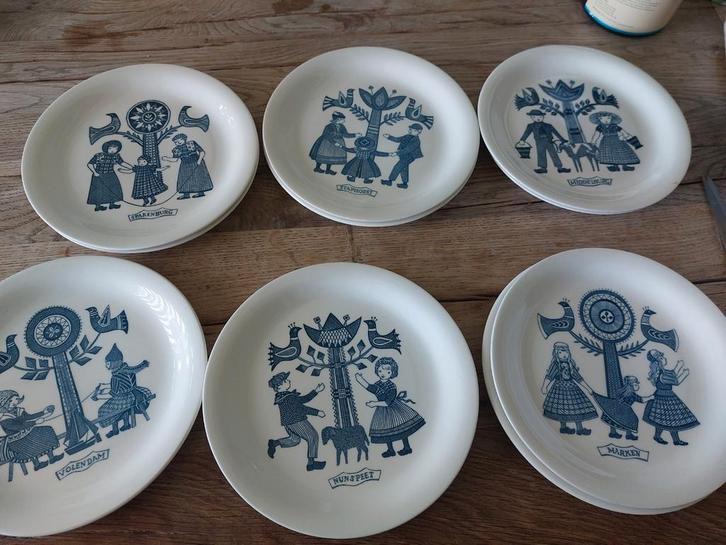 Royal Sphinx Maastricht Ontbijtbordjes - Complete Set, Antiek en Kunst, Antiek | Schalen, Ophalen