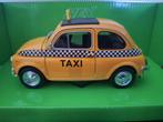 Fiat 500 Taxi Schaal 1:24, Auto, Nieuw, Ophalen of Verzenden, Welly