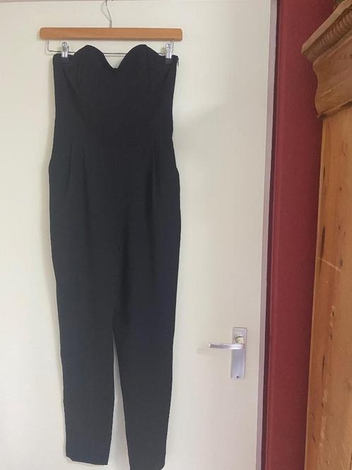Jumpsuit strapless zwart maat 36/38, Kleding | Dames, Jumpsuits, Nieuw, Maat 36 (S), Zwart, Ophalen of Verzenden