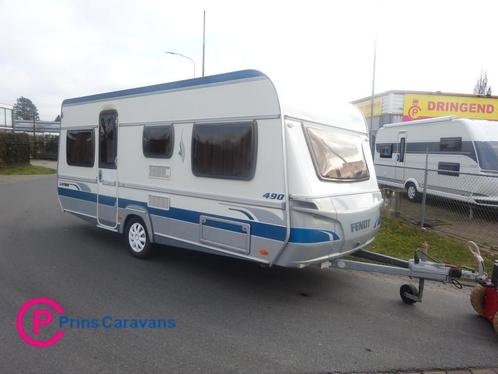 Fendt Saphir 490 Dwars Bed + Rondzit, Caravans en Kamperen, Caravans, Bedrijf, tot en met 4, 1000 - 1250 kg, Fendt, 6 tot 7 meter