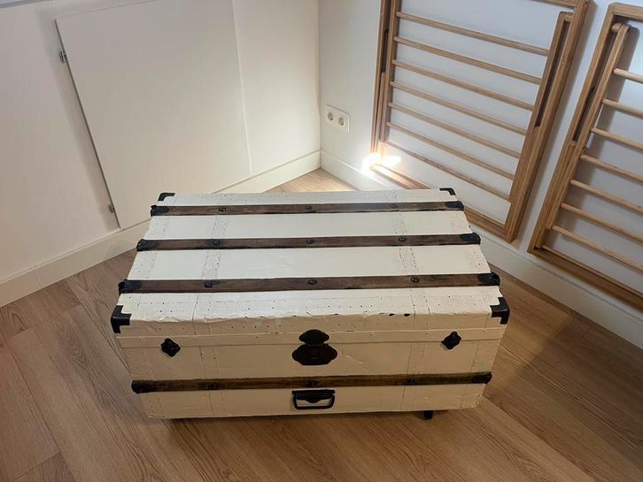 Stoere opberg kist op zwenkwielen, Huis en Inrichting, Woonaccessoires | Kisten, Zo goed als nieuw, Minder dan 50 cm, 50 tot 100 cm