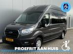 Ford Transit Rolstoelbus 2021 (Airco) Tillift + Bed + Rolsto, Auto's, Voorwielaandrijving, 12 maanden, Zwart, 4 cilinders