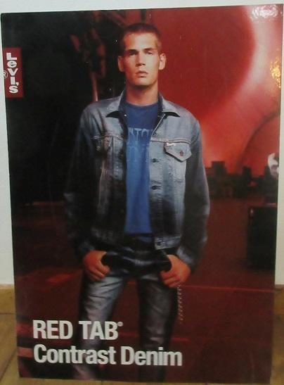 Levi`s - Red Tab Display, Verzenden, Zo goed als nieuw, Reclamebord