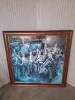 Big Band schilderij, Ophalen