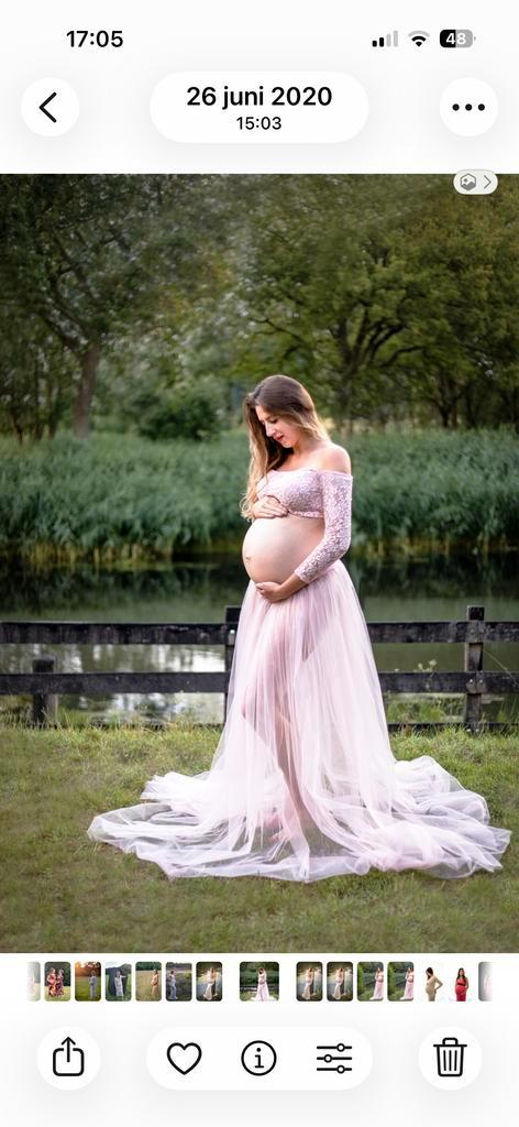 Mii-Estilo Zwangerschapsjurk Maat M - Fotoshoot Perfect!, Kleding | Dames, Positiekleding, Zo goed als nieuw, Jurk, Maat 38/40 (M)