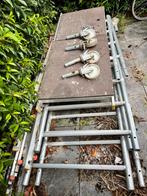 Te koop compacte aluminium rolsteiger, Ophalen, Gebruikt, Rolsteiger of Kamersteiger, 5 meter of hoger