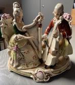 Antiek porseleinen beeldje musicerende figuren, Antiek en Kunst, Antiek | Keramiek en Aardewerk, Ophalen of Verzenden