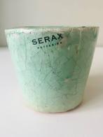 Serax Potteries | klein mintgroen plantenpotje, geglazuurd, Tuin en Terras, Rond, Ophalen of Verzenden, Aardewerk, Binnen