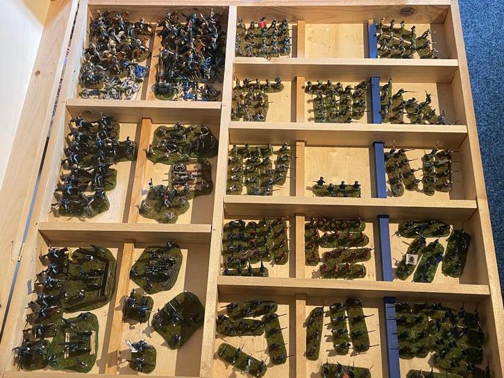 Painted Soldiers / geschilderde soldaatjes 1:72 US Civil War, Hobby en Vrije tijd, Modelbouw | Figuren en Diorama's, Zo goed als nieuw