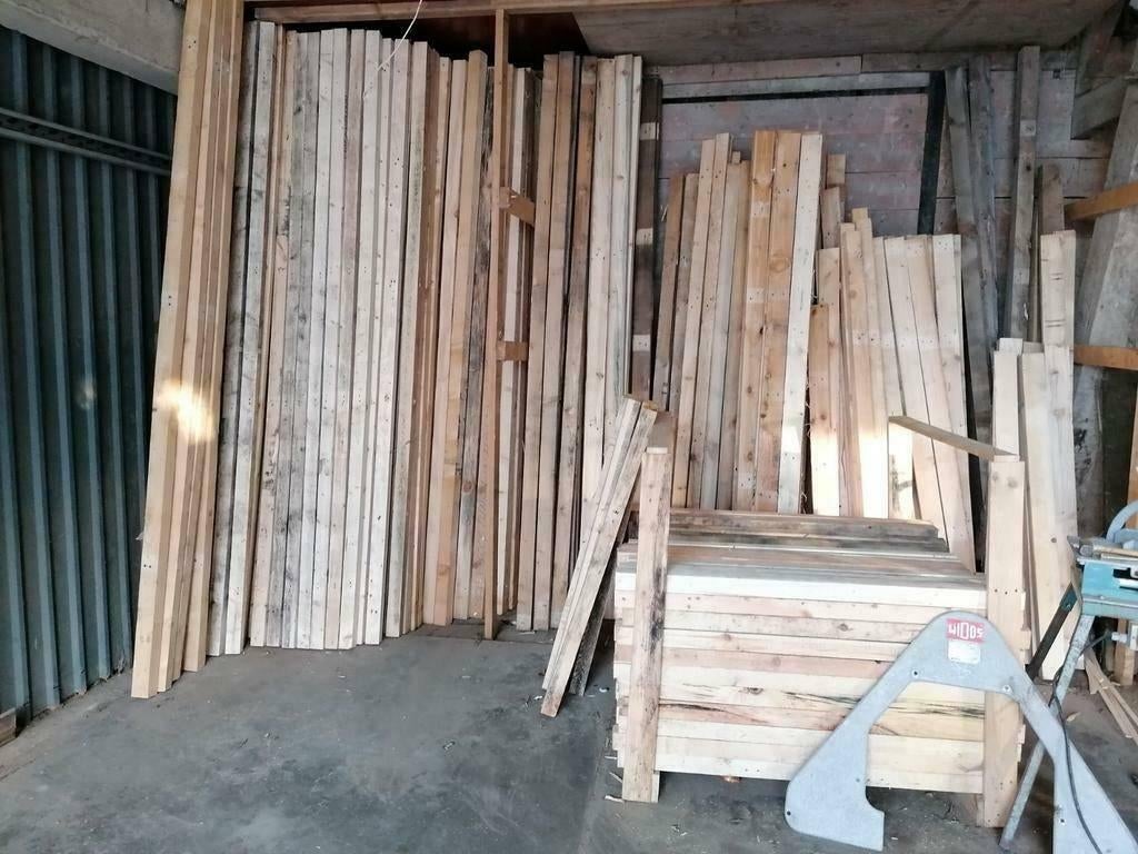 Spijkervrij blank hout, Doe-het-zelf en Verbouw, Hout en Planken, Ophalen, Gebruikt, Plank, Overige houtsoorten