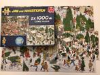 Jan van Haasteren 2x 1000 stukjes puzzels kerst, Ophalen, 500 t/m 1500 stukjes, Legpuzzel