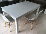 Eettafel 140 x 84 cm met 2 extra bladen (220 x 84 cm), 50 tot 100 cm, 100 tot 150 cm, Gebruikt, Rechthoekig