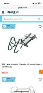 ATV Vluchtladder 20 meter - 6 Verdiepingen, Ophalen of Verzenden, Zo goed als nieuw, Ladder, Opvouwbaar of Inschuifbaar