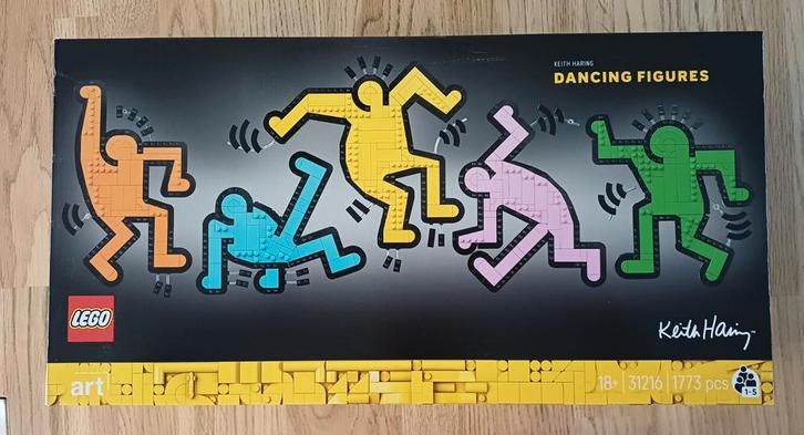Lego Art Keith Haring: dansende figuren 31216, Kinderen en Baby's, Speelgoed | Duplo en Lego, Zo goed als nieuw, Lego, Complete set