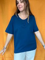 Vintage blauw t-shirt / top - One size, Kleding | Dames, T-shirts, Gedragen, Blauw, Maat 38/40 (M), Vintage