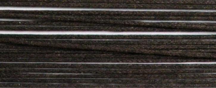 5 meter donkerbruin waxkoord van 1 mm rond, Hobby en Vrije tijd, Kralen en Sieraden maken, Nieuw, Draad, Verzenden