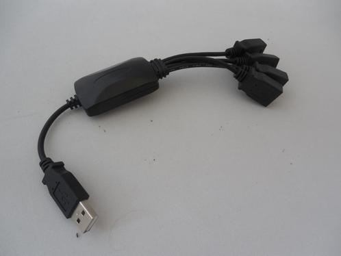 USB Hub Mini 4-Port USB 2.0 Hub for NoteBook Laptop Users, Computers en Software, Pc- en Netwerkkabels, Zo goed als nieuw, Ophalen of Verzenden