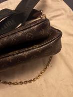 louis vuitton multi pochette schoudertas bruin, Sieraden, Tassen en Uiterlijk, Tassen | Damestassen, Ophalen of Verzenden, Zo goed als nieuw