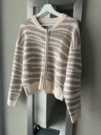 Cotton Club bomber-vest - zebra print - Maat M - gouddraad, Maat 38/40 (M), Beige, Ophalen of Verzenden, Zo goed als nieuw
