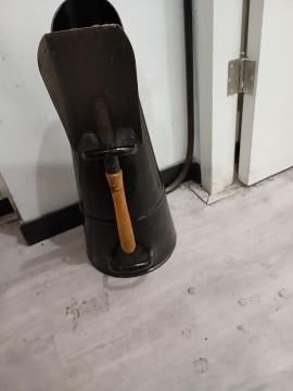 Vintage kolenemmer met schep, Ophalen of Verzenden