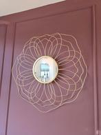 Gouden ronde bloem spiegel, Ophalen of Verzenden, Zo goed als nieuw, Rond, Minder dan 100 cm