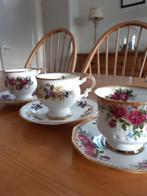 Kop en schotel 3x porselein, Antiek en Kunst, Antiek | Servies los, Ophalen of Verzenden