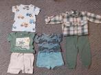 Twee korte broeken met T-shirts maat 80, Ophalen of Verzenden, Zo goed als nieuw, Maat 80